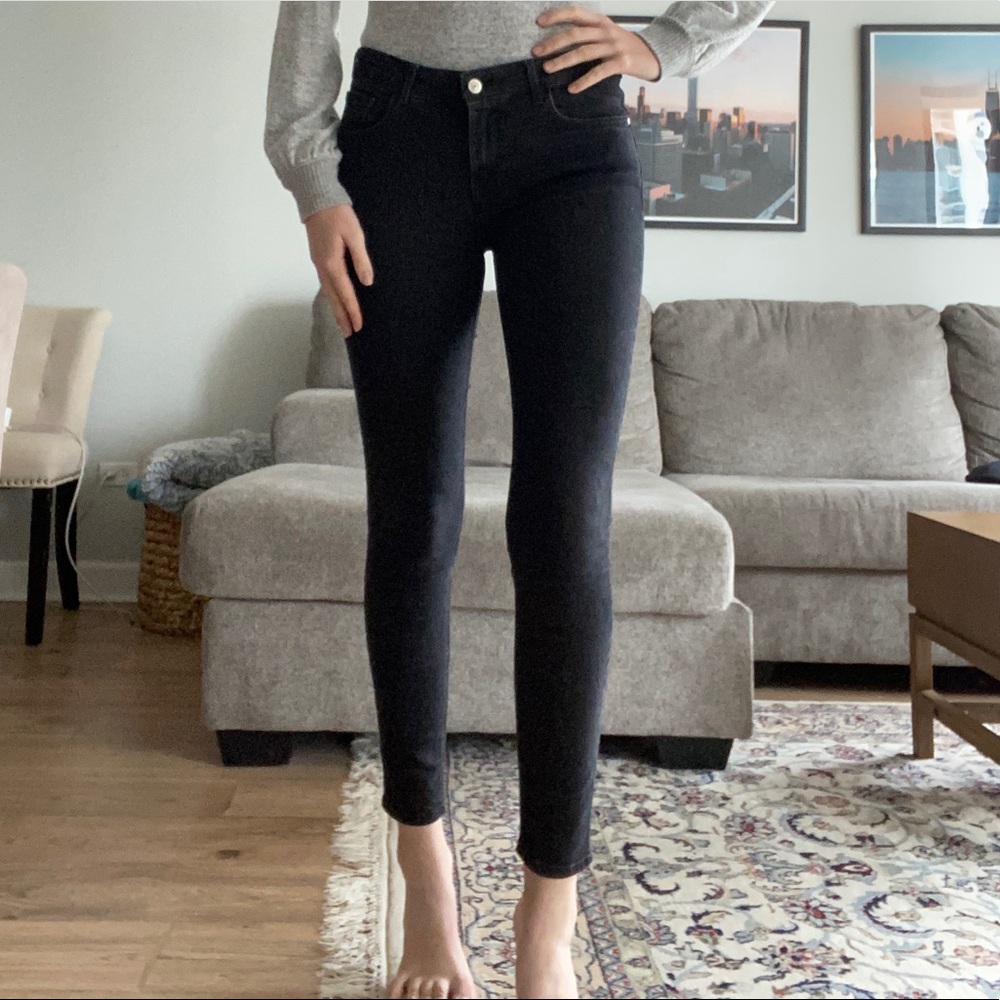 Mango black skinny jeans